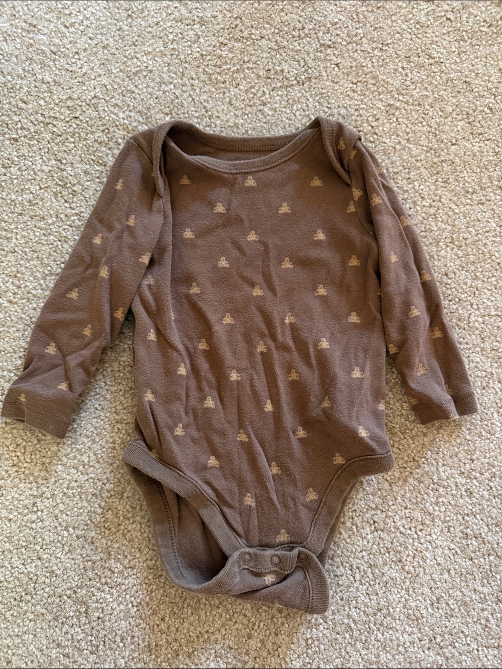 GAP organic onesie with long sleeves